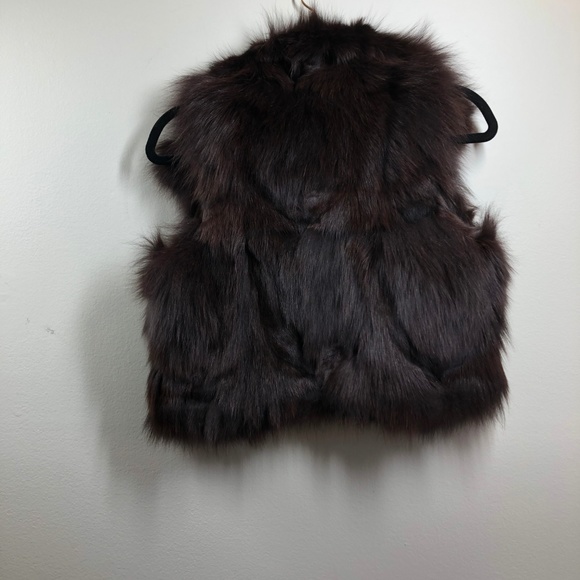 Rabbit Fur Little Brown Vest size M - Picture 7 of 11